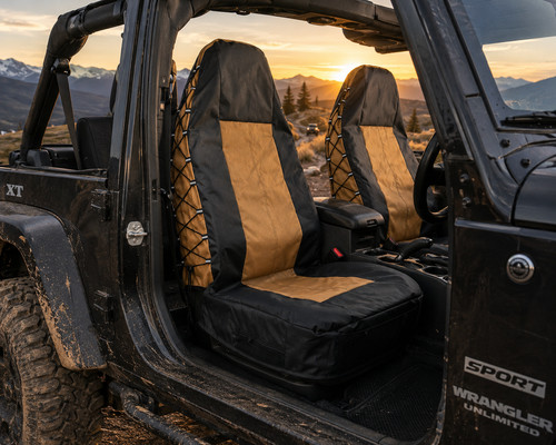 Tactical canvas seat covers - canvas,