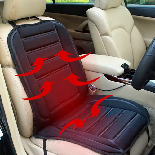 Heated car seat pad 12v - car, -auto