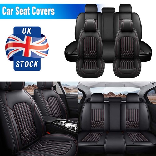Black red car seat covers - %,